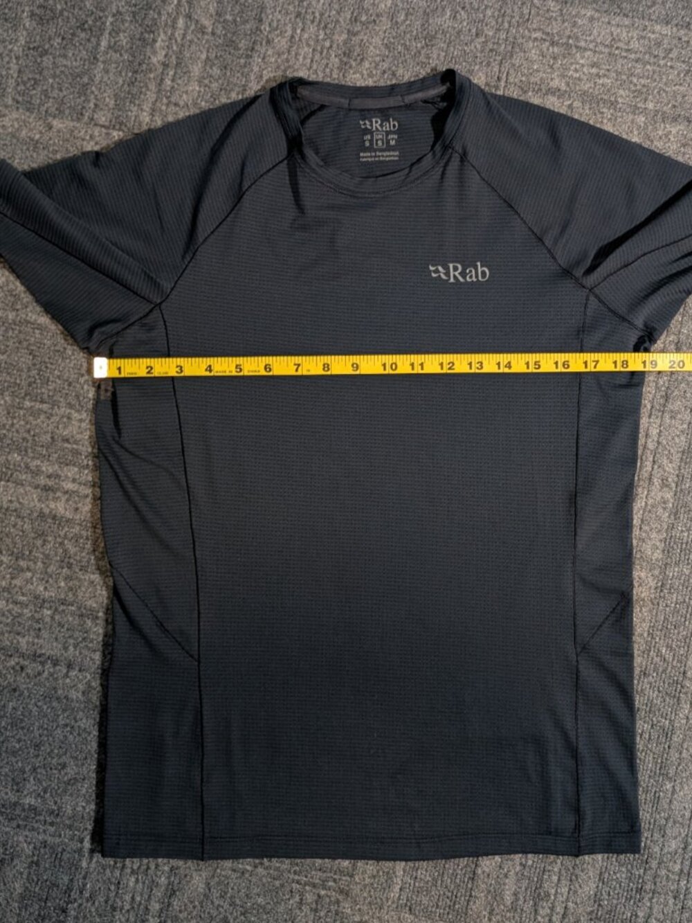 RAB Sonic Lightweight Tech T-Shirt Mens Running Hiking Beluga Blue-Grey - Picture 5 of 8